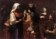 VALENTIN DE BOULOGNE The Fortune Teller  kj china oil painting reproduction